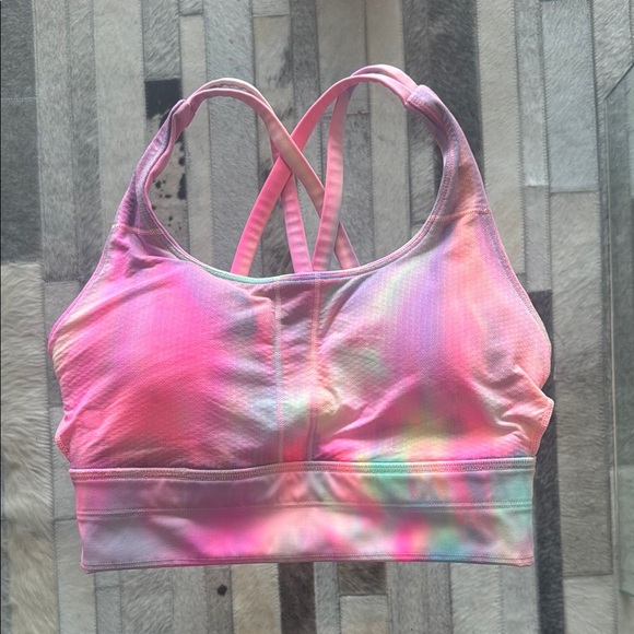 lululemon athletica Other - *sold out rare* Lululemon Psychedelic Energy Longline Sports Bra Size 4